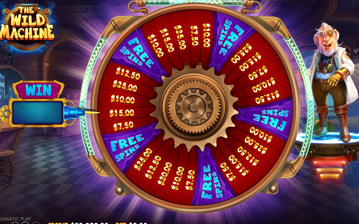 Bonusläge i Free Spins med WILD-symboler på rullarna